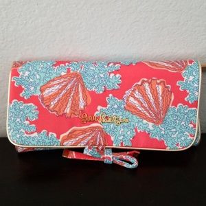 Lilly Pulitzer Roll Pouch Coralina Small NWT